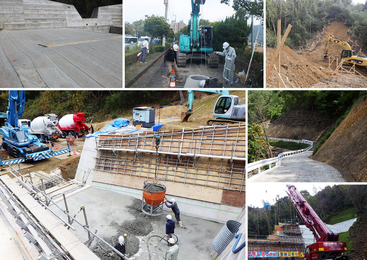 株式会社協和土建｜香川県丸亀市｜私たちは地域の自然と暮らしを守る「河川維持工事」「林道工事」「砂防工事」を中心に展開する土木会社です。河川維持工事、林道整備、砂防工事など、自然環境と深く関わる工事を得意とし、豊富な経験と高度な技術力を活かし、安全性と環境保全を両立した高品質な施工を提供しています